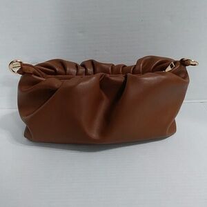 Shein Faux Leather Bottega Veneta  Clutch Bag *EUC*